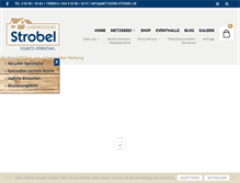 Tablet Screenshot of metzgerei-strobel.de